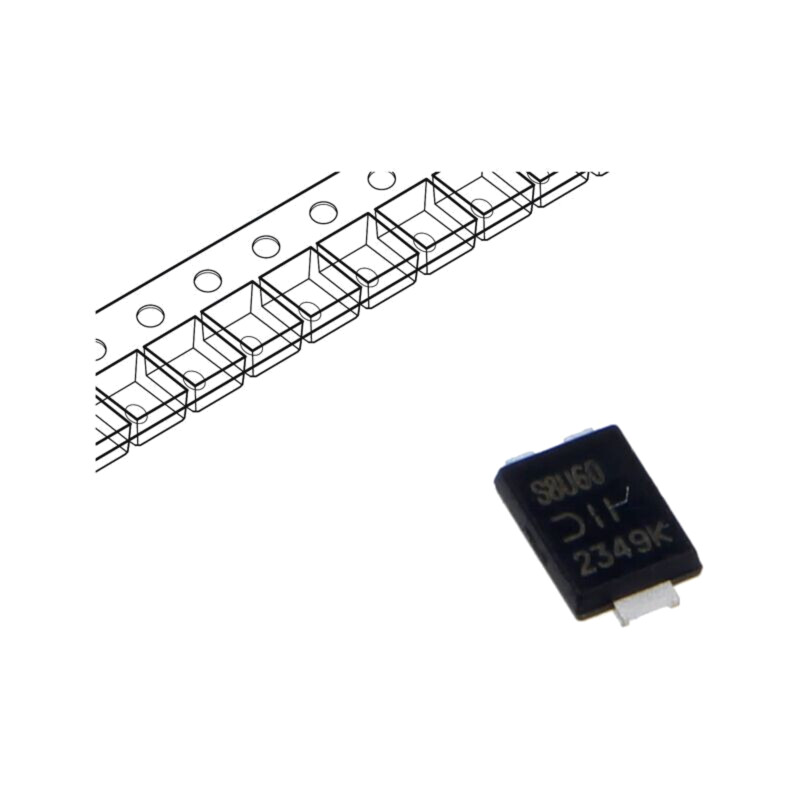 Diodă: redresoare; SMD; 60V; 8A; PowerDI®5; Ufmax: 0,46V; Ifsm: 280A