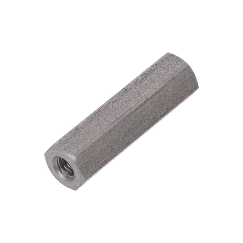 Piuliţă-distanţieră filetată; 18mm; Filet int: M2,5; hexagonală Piuliţă-distanţieră filetată; 18mm; Filet int: M2,5; hexagonală