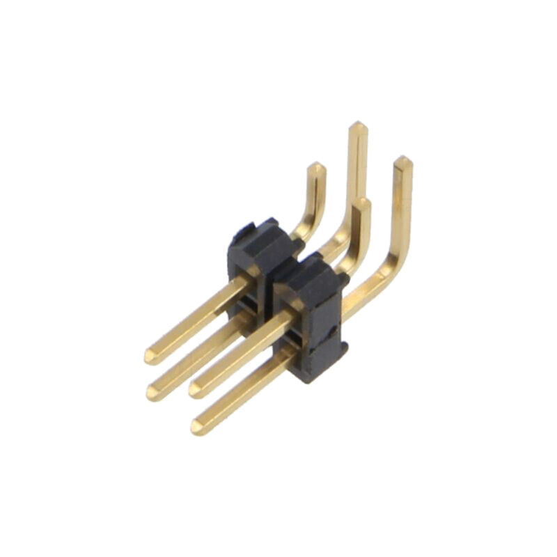 Conector: şiruri pini; şir pini; tată; PIN: 4; în unghi 90°; 2,54mm Conector: şiruri pini; şir pini; tată; PIN: 4; în unghi 90°; 2,54mm
