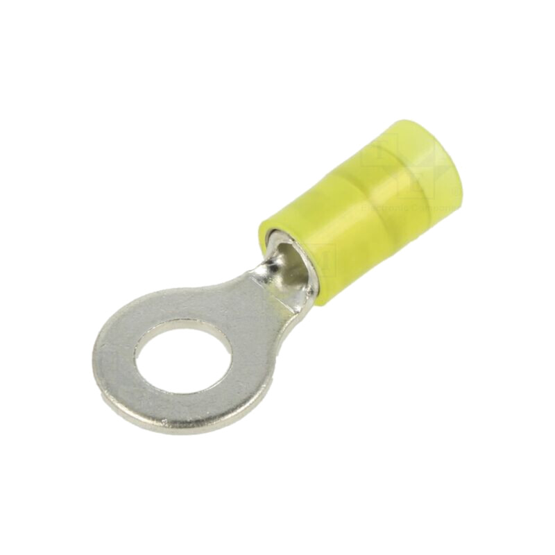Vârf: inelar; Ø: 6mm; 4÷6mm2; crimpat; pe cablu; izolată; cositorit Vârf: inelar; Ø: 6mm; 4÷6mm2; crimpat; pe cablu; izolată; cositorit