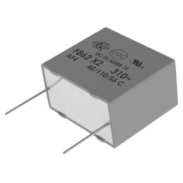 Condensator: cu polipropilenă; X2; F862; 220nF; 26x16x7mm; ±10%