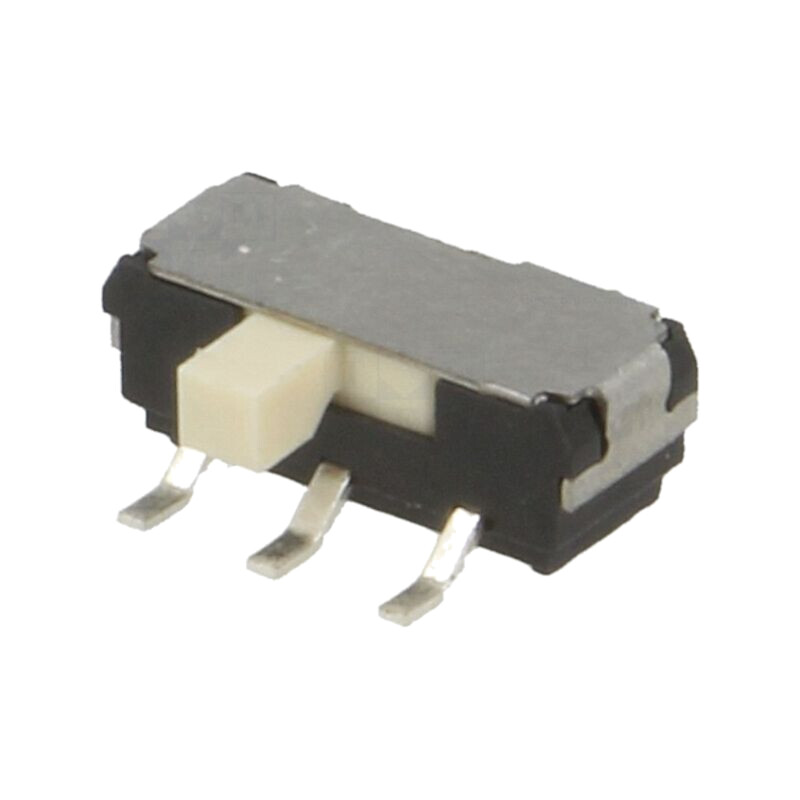 Comutator: glisant; Poz: 2; DPDT; 0,3A/6VDC; ON-ON; Nr.term: 6; SMT Comutator: glisant; Poz: 2; DPDT; 0,3A/6VDC; ON-ON; Nr.term: 6; SMT