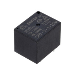 Releu: electromagnetic; SPST-NO; Ubobină: 12VDC; 10A/250VAC; SRD
