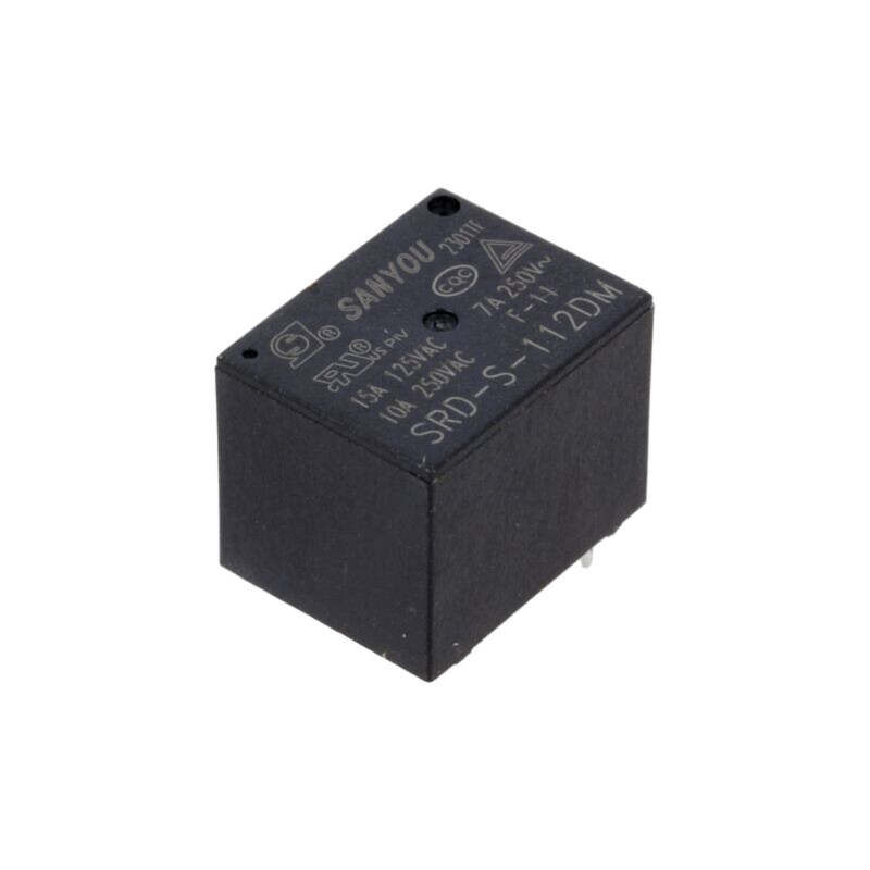 Releu: electromagnetic; SPST-NO; Ubobină: 12VDC; 10A/250VAC; SRD Releu: electromagnetic; SPST-NO; Ubobină: 12VDC; 10A/250VAC; SRD
