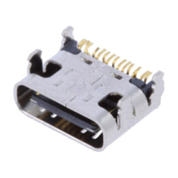 Conector: USB C; soclu; pentru PCB; SMT; PIN: 12; în unghi 90°