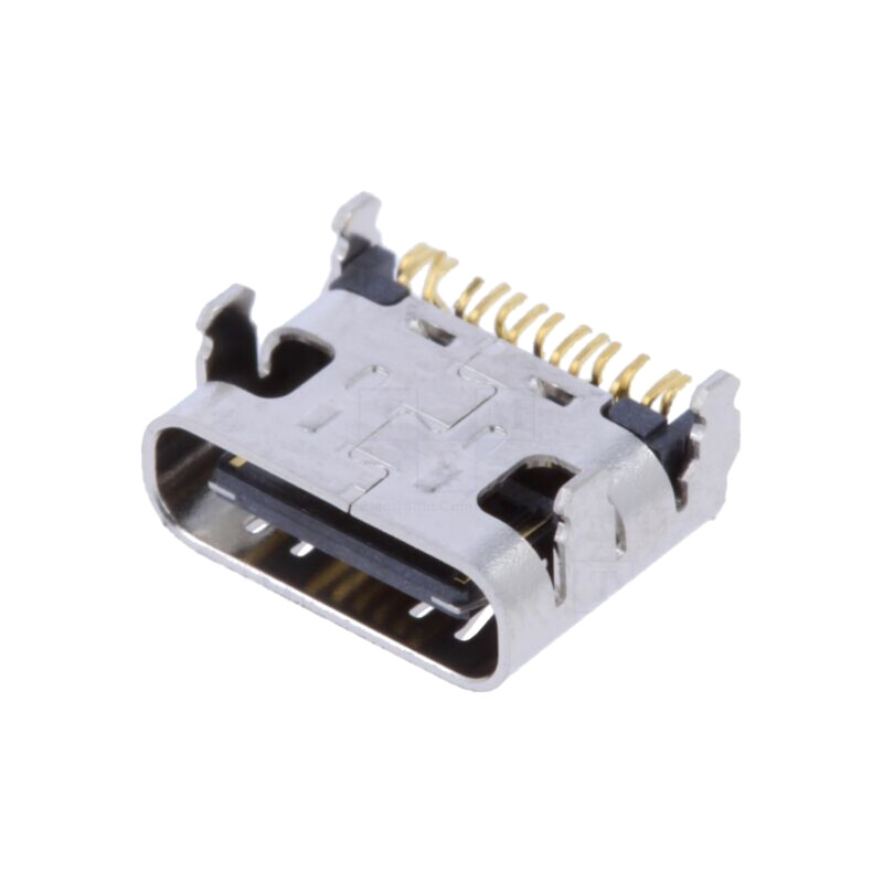Conector: USB C; soclu; pentru PCB; SMT; PIN: 12; în unghi 90°