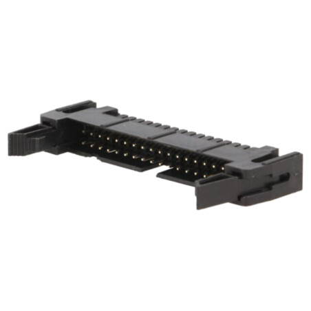 Conector: IDC; soclu; tată; PIN: 34; drept; cu ejector; THT; aurit