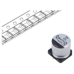 Condensator: electrolitic; SMD; 330uF; 35VDC; Ø10x10mm; ±20%; 5000h
