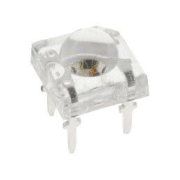 LED Super Flux; 7,62x7,62mm; în trei culori; RGB; 3000mcd; 100°