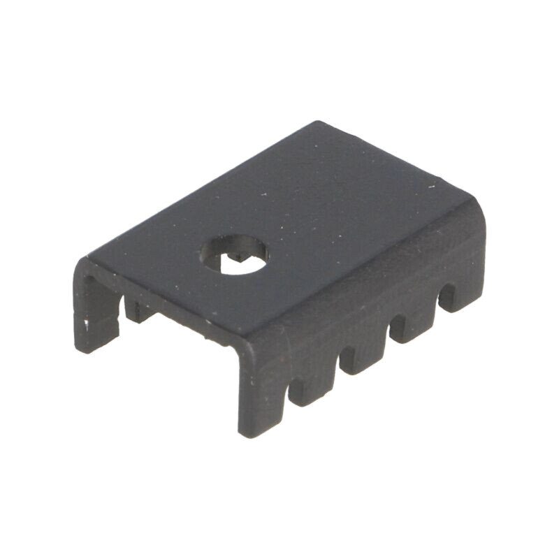 Radiator: presat; U; TO220; neagră; L: 19,05mm; W: 13,21mm; H: 6,35mm Radiator: presat; U; TO220; neagră; L: 19,05mm; W: 13,21mm; H: 6,35mm