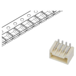Conector: cablu-placă; Pico-SPOX; PIN: 4; SMT; verticală; soclu