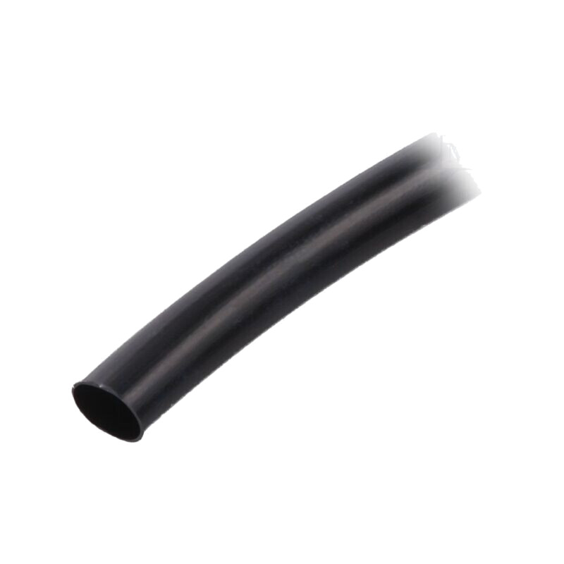 Manşon electroizolant; PVC; neagră; -20÷125°C; Øint: 6mm; L: 10m