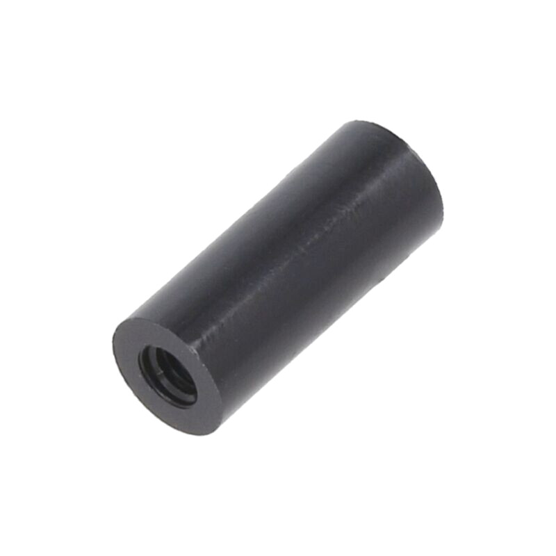 Manşon distanţier; cilindric; poliamidă; M2,5; Lung: 12mm; neagră