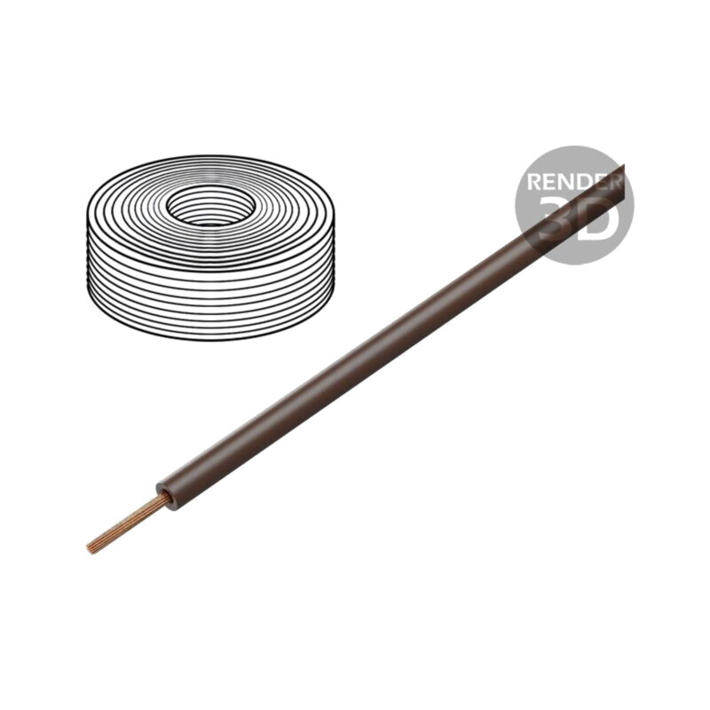 Cablu; H05Z-K; litat; Cu; 1mm2; LSZH; maro; 300V,500V; 100m; Clasa: 5 Cablu; H05Z-K; litat; Cu; 1mm2; LSZH; maro; 300V,500V; 100m; Clasa: 5