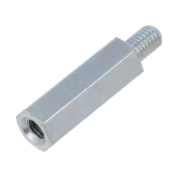 Piuliţă-distanţieră filetată; 30mm; Filet int: M6; Filet ext: M6