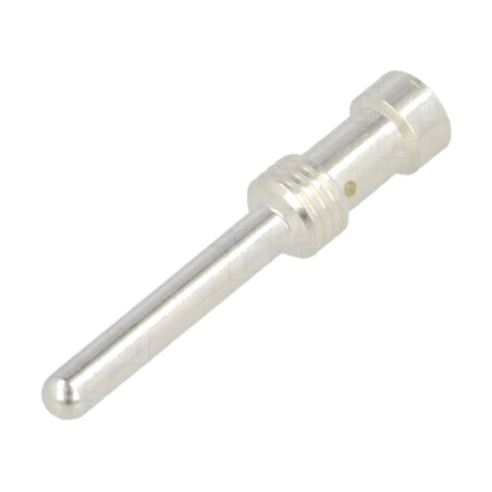 Pin; tată; aliaj cupru; argintat; 2,5mm2; Han E®; crimpat; 16A