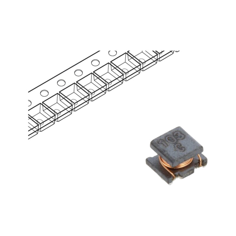 Inductor: fir; SMD; 10uH; 500mA; 0,4Ω; -40÷85°C; ±10%; 8200