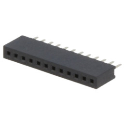 Conector: şiruri pini; soclu; mamă; PIN: 12; drept; 1,27mm; THT; 1x12