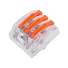 Cu eliberare rapidă; bornă cu arc; 0,5÷4mm2; 450V; 32A; pe cablu