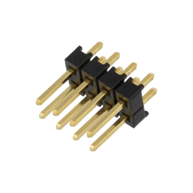 Conector: şiruri pini; şir pini; tată; PIN: 8; drept; 2,54mm; THT Conector: şiruri pini; şir pini; tată; PIN: 8; drept; 2,54mm; THT