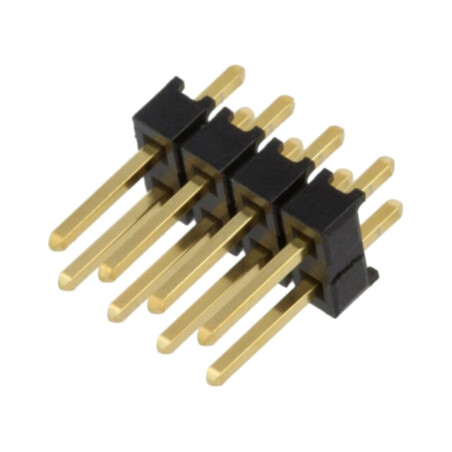 Conector: şiruri pini; şir pini; tată; PIN: 8; drept; 2,54mm; THT