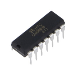 IC: digital; invertor; NOT; Ch: 6; IN: 1; THT; DIP14; 3÷18VDC; CD4000