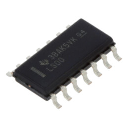 IC: digital; NAND; Ch: 4; IN: 2; SMD; SO14; 74LS