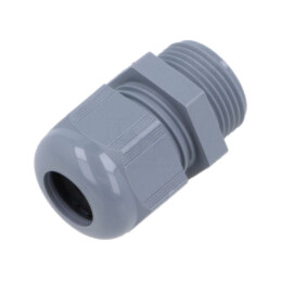 Garnitură de etanşare; fără piuliţă; PG13,5; IP68; poliamidă; gri
