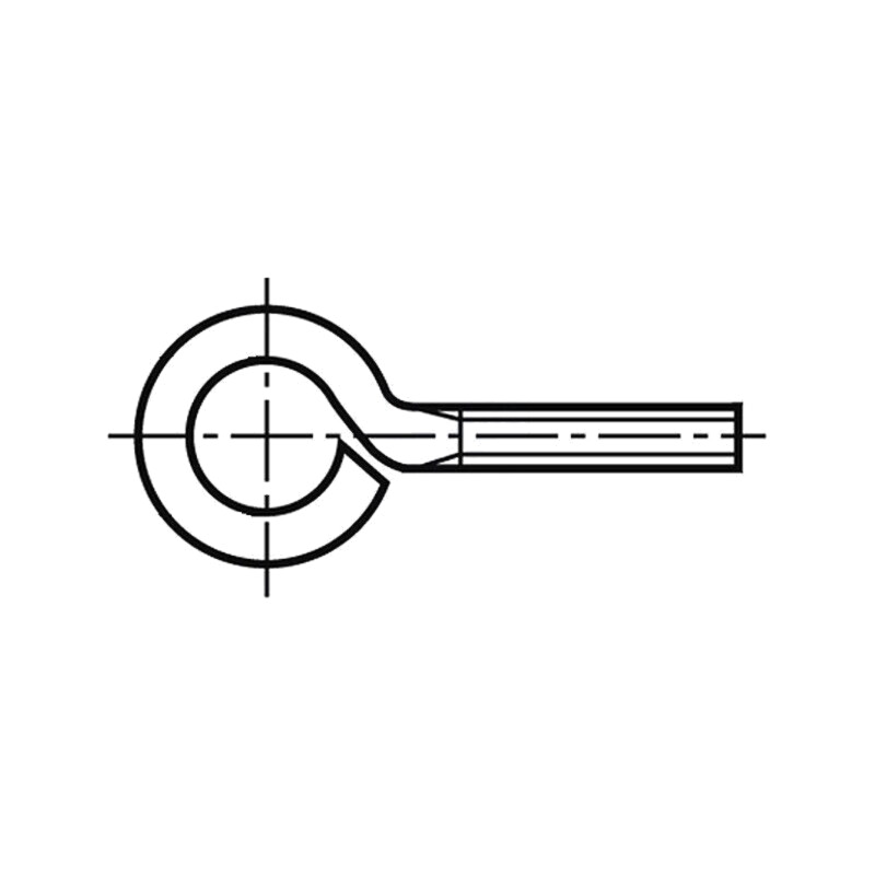 Cârlig; inelar; M6x10; 1; oţel; zinc; 10mm