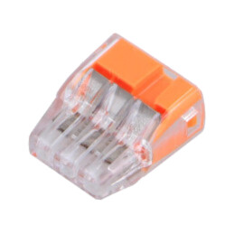 Cu eliberare rapidă; bornă cu arc; 0,75÷4mm2; 600V; 32A; pe cablu