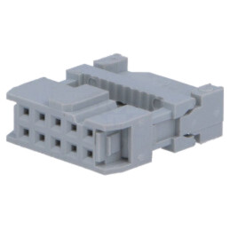 Conector: IDC; mufă; mamă; PIN: 10; cu presare a cablului; IDC; gri