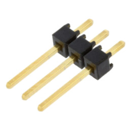 Conector: şiruri pini; şir pini; tată; PIN: 3; drept; 2,54mm; THT