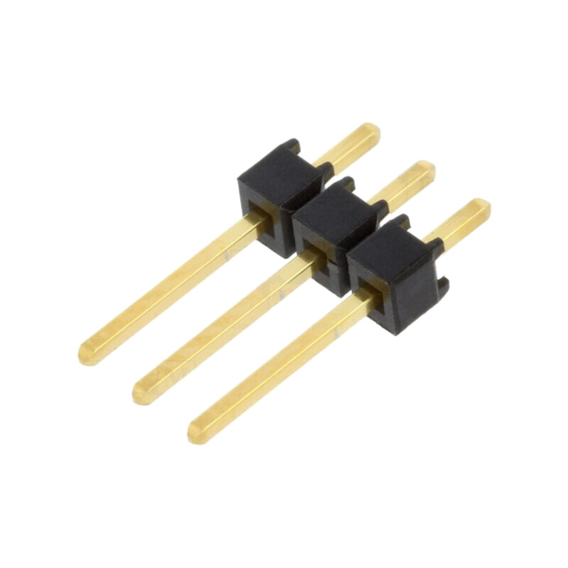 Conector: şiruri pini; şir pini; tată; PIN: 3; drept; 2,54mm; THT Conector: şiruri pini; şir pini; tată; PIN: 3; drept; 2,54mm; THT