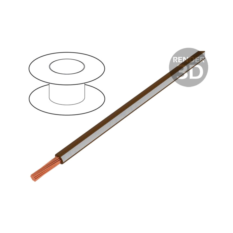 Cablu; X05V-K; litat; Cu; 0,5mm2; PVC; maro-alb; 300V,500V; 250m Cablu; X05V-K; litat; Cu; 0,5mm2; PVC; maro-alb; 300V,500V; 250m