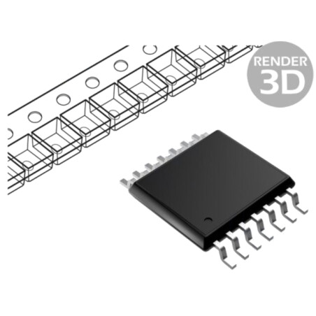 IC: digital; NAND; Ch: 4; IN: 2; SMD; TSSOP14; 2÷3,6VDC; -40÷85°C; tub
