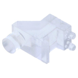 Tub pentru LED-uri; Ø3mm; Parte frontală: plat; Y: 2,5mm; X: 6,4mm