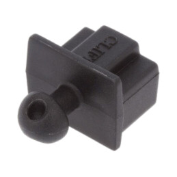 Capac de protecţie; neagră; Utilizare: socluri RJ45