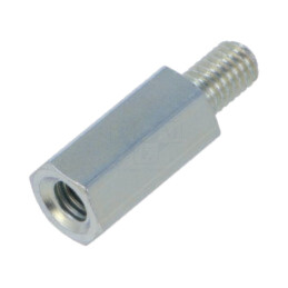 Piuliţă-distanţieră filetată; 20mm; Filet int: M6; Filet ext: M6