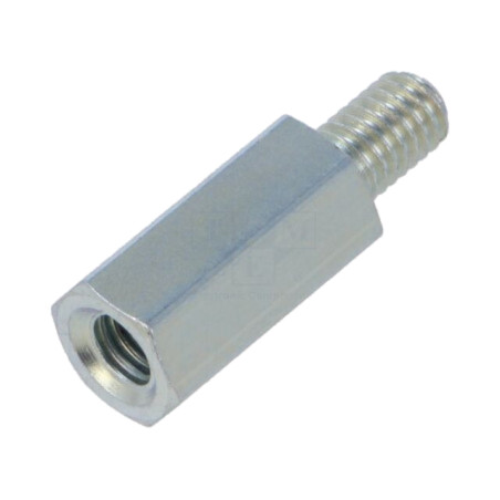 Piuliţă-distanţieră filetată; 20mm; Filet int: M6; Filet ext: M6