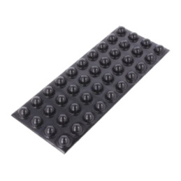 Picioruş autoadeziv; H: 9,7mm; neagră; poliuretan; Dim: Ø19,1mm