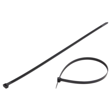 Colier de strângere; L: 580mm; W: 12,5mm; neagră; poliamidă; 1112N