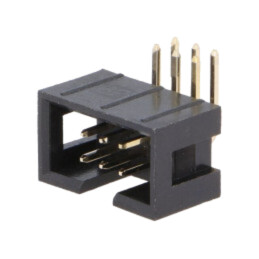 Conector: IDC; soclu; tată; PIN: 6; în unghi 90°; THT; aurit; 2,54mm