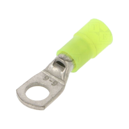 Vârf: inelar tubular; M6; Ø: 6,3mm; 4÷6mm2; crimpat; pe cablu; cupru