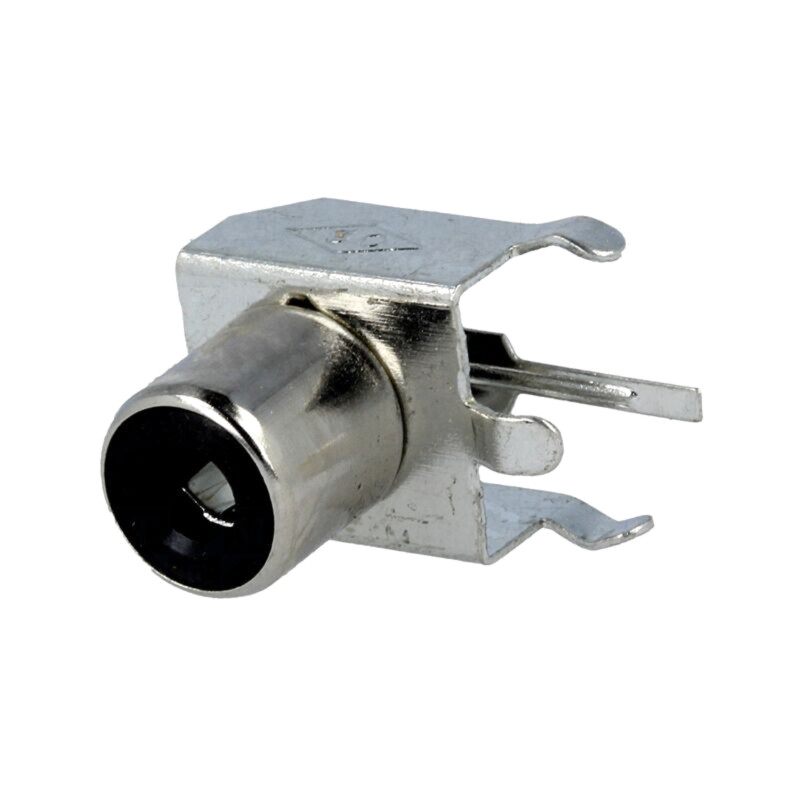 Conector: RCA; soclu; mamă; MINI; în unghi 90°; THT; Etichetă: negru Conector: RCA; soclu; mamă; MINI; în unghi 90°; THT; Etichetă: negru