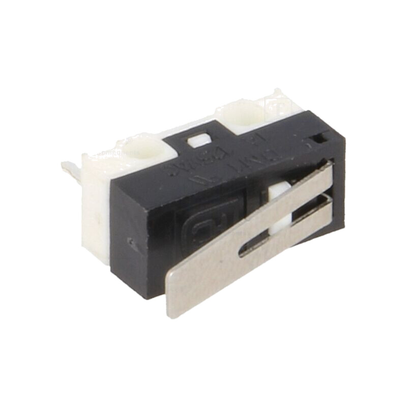 Microîntrerupător SNAP ACTION; 1A/125VAC; cu manetă; SPDT; Poz: 2 Microîntrerupător SNAP ACTION; 1A/125VAC; cu manetă; SPDT; Poz: 2