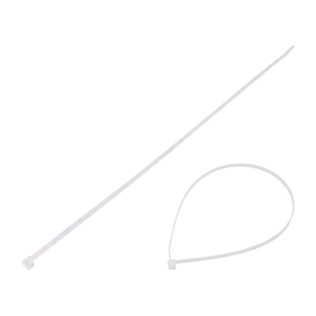 Colier de strângere; L: 390mm; W: 4,6mm; naturală; poliamidă; 225N