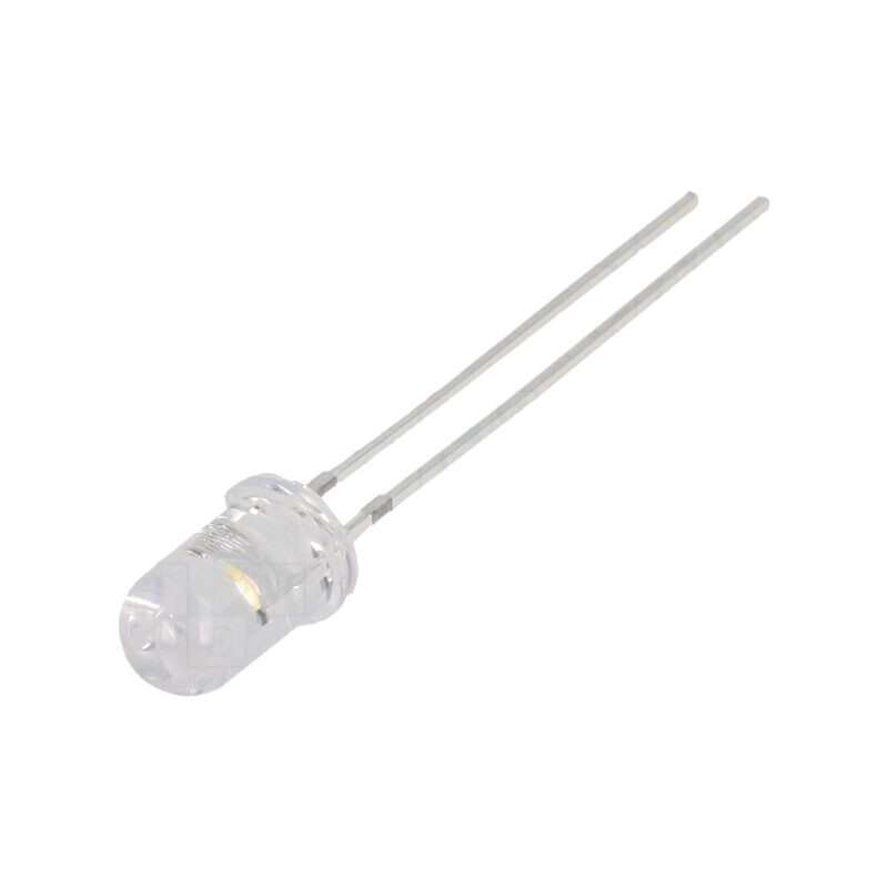 LED; 5mm; alb cald; 12000mcd; 30°; Parte frontală: convex; 12VDC LED; 5mm; alb cald; 12000mcd; 30°; Parte frontală: convex; 12VDC