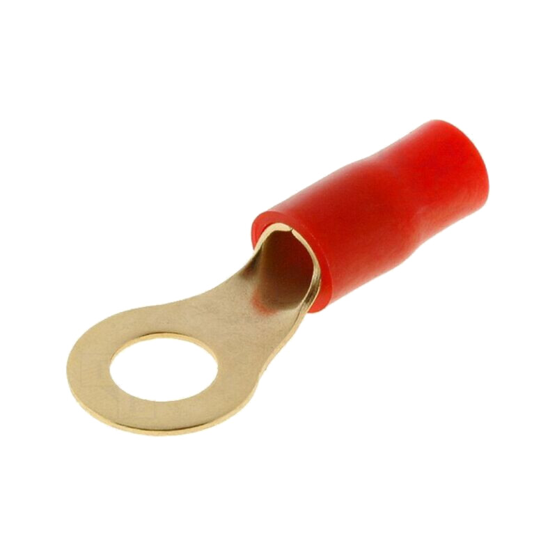 Terminal: inelar; M8; 10mm2; aurit; izolată; roşie Terminal: inelar; M8; 10mm2; aurit; izolată; roşie
