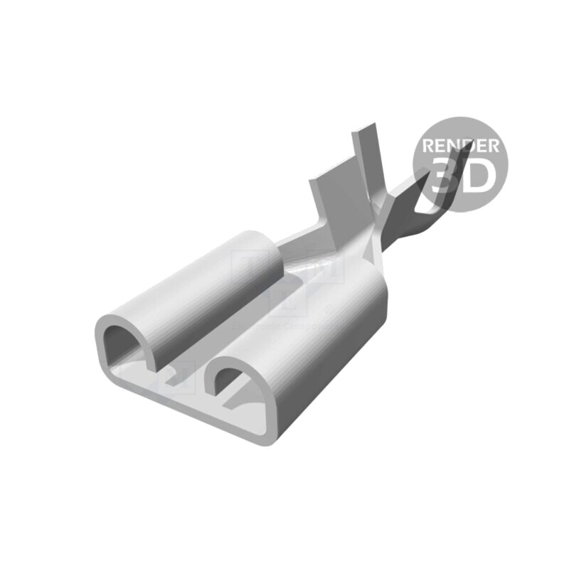 Terminal: plat; 6,3mm; 0,8mm; mamă; 1÷2,5mm2; crimpat; pe cablu Terminal: plat; 6,3mm; 0,8mm; mamă; 1÷2,5mm2; crimpat; pe cablu