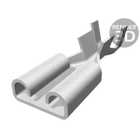 Terminal: plat; 6,3mm; 0,8mm; mamă; 1÷2,5mm2; crimpat; pe cablu
